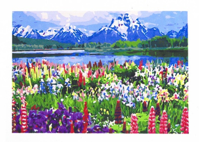 Фото Картина по номерам 20х30см Горы AL10969 от производителя, с доставкой по Хабаровску