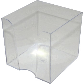 Фото Подставка для бумажного блока Attomex 9x9x9 см, прозрачная, 4105403 от производителя, с доставкой по Хабаровску