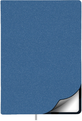 Фото Ежедневник недатированный Lamark Ultra FLEX A5 светло-синий, 256 стр., закругленные углы, ляссе, бел от производителя, с доставкой по Хабаровску