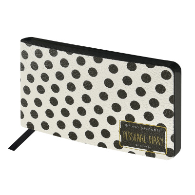 Фото Еженедельник А6 без дат Bruno Visconti BLACK&WHITE ГОРОШЕК 160стр иск кожа 3-741/02 от производителя, с доставкой по Хабаровску