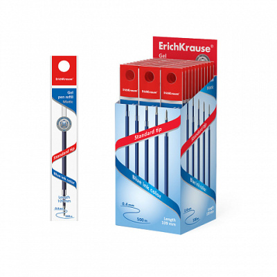Фото Стержень гел 0,5мм синий 109мм ErichKrause R-301 Gel Matic 46975 (100) от производителя, с доставкой по Хабаровску