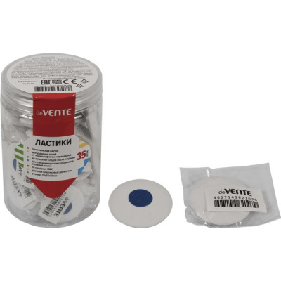 Фото Ластик 37х37х10мм круглый deVENTE с пластиковым держателем 4070800 от производителя, с доставкой по Хабаровску