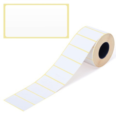 Фото Этикетка термочувствительная 58х30мм (без шаблона, 1 рулон=900 штук) 122065/2060902 от производителя, с доставкой по Хабаровску