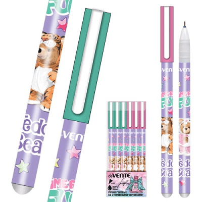 Фото Ручка гел 0,5 синяя игольчатый узел Пиши-стирай deVENTE Teddy Bear 5051433 от производителя, с доставкой по Хабаровску