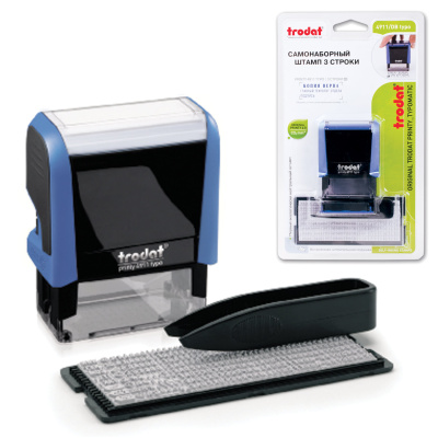 Фото Самонаборный штамп 3 строки 38х14мм Trodat 4911/DB TYPO PRINTY 4.0  43199 от производителя, с доставкой по Хабаровску