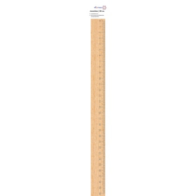 Фото Линейка деревянная 30см Attomex 5091803 от производителя, с доставкой по Хабаровску