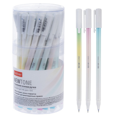 Фото Ручка гел. 0,6 синяя Пиши-стирай игольчатый узел Hatber NEWtone GP_092401 от производителя, с доставкой по Хабаровску