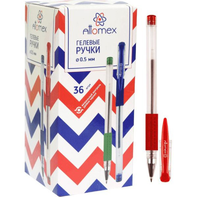 Фото Ручка гел 0,5 красная с грипом Attomex 5051308 от производителя, с доставкой по Хабаровску