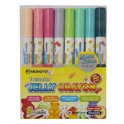 Фото Мелки гелевые 8цв выкручивающиеся Mungyo MJC8A от производителя, с доставкой по Хабаровску