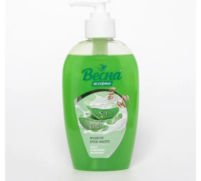 Мыло жидкое Весна Алоэ и овсянное молочко 280мл 5098