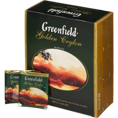 Чай черный 100п Greenfield GOLDEN CEYLON