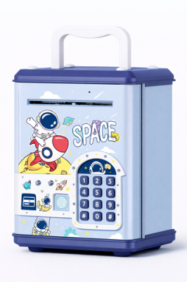 Фото Копилка-сейф пластиковая электронная Space blue 88-5-01 от производителя, с доставкой по Хабаровску