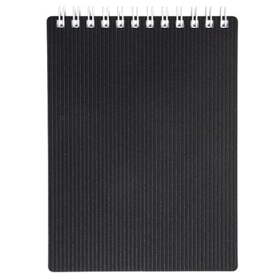 Фото Блокнот А7 80л клетка на гребне пластиковая обложка VELVET черный 80Б7В1гр_01601 от производителя, с доставкой по Хабаровску