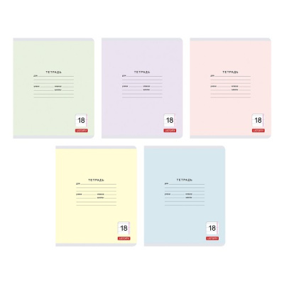 Фото Тетрадь 18л линейка Классическая серия 5 видов ТЛ187424 от производителя, с доставкой по Хабаровску