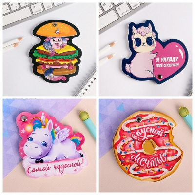 Фото Блокнот на болтике для девочек ассорти от производителя, с доставкой по Хабаровску