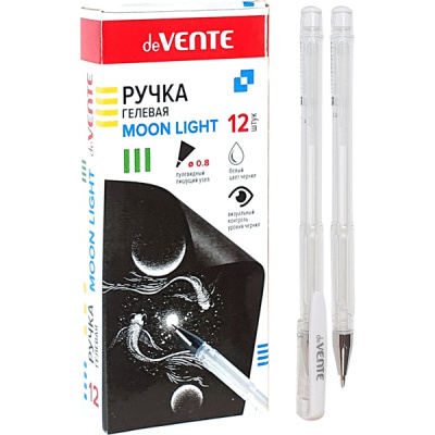 Фото Ручка гел 0,8 белая deVENTE Moonlight 5051012 от производителя, с доставкой по Хабаровску