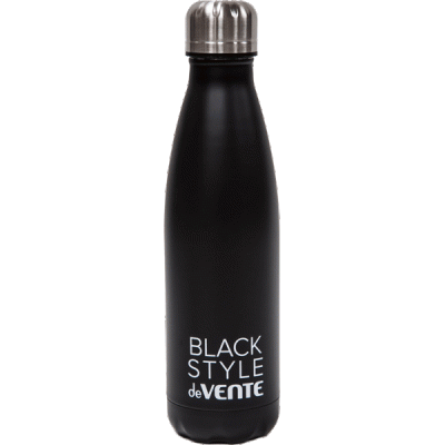 Бутылка-термос для напитков 500мл deVENTE Black Style нерж сталь черная 8090304