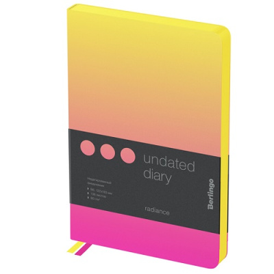 Фото Ежедневник В6 без дат Berlingo Radiance 272стр иск кожа цв срез желтый/розовый градиент UD0_93601 от производителя, с доставкой по Хабаровску