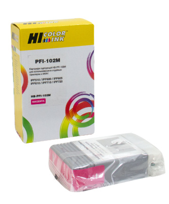 Картридж Hi-Black (HB-PFI-102M) для Canon IPF-510/600/710, M