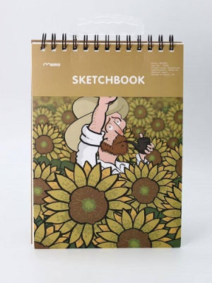 Фото Скетчбук 30л 180х250мм на гребне Vincent in the field yellow BXS-B5-12960-04 от производителя, с доставкой по Хабаровску
