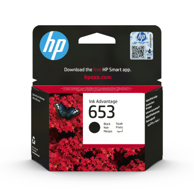 Картридж струйный 653 для HP DeskJet Plus Ink Advantage 6075/6475, 360стр. (O) чёрный 3YM75AE