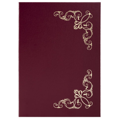 Фото Папка адресная А4 ВИНЬЕТКА бумвинил бордовая STAFF Basic 129575 от производителя, с доставкой по Хабаровску