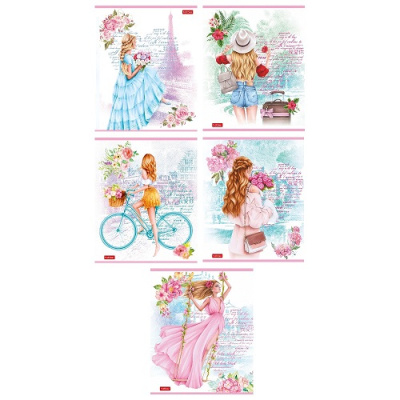 Фото Тетрадь 48л А5 клетка Цветочная романтика 48Т5В1 от производителя, с доставкой по Хабаровску