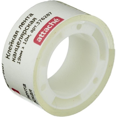 Фото Скотч 19мм 10м прозрачный Attache 376287 от производителя, с доставкой по Хабаровску