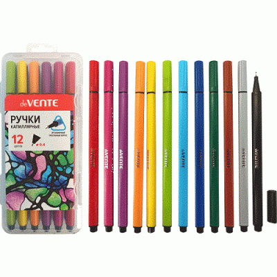 Фото Набор капиллярных ручек 12цв 0,4мм deVENTE Trio BQ 5060201 от производителя, с доставкой по Хабаровску