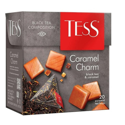 Чай черный 20п TESS Caramel Charm пирамидки