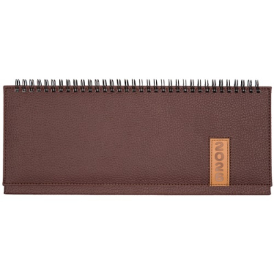 Фото Еженедельник-планинг 2026 deVENTE Vertical 128стр иск кожа спираль коричневый 2239602 от производителя, с доставкой по Хабаровску