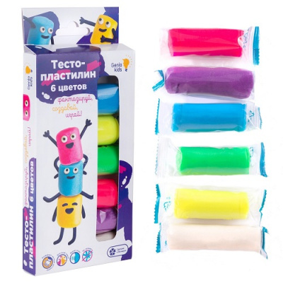 Фото Тесто для лепки Genio Kids-Art 6цвх30г TA1090 от производителя, с доставкой по Хабаровску