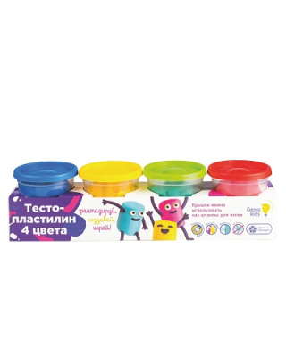 Фото Тесто для лепки Genio Kids-Art 4цв 140г TA1010V от производителя, с доставкой по Хабаровску