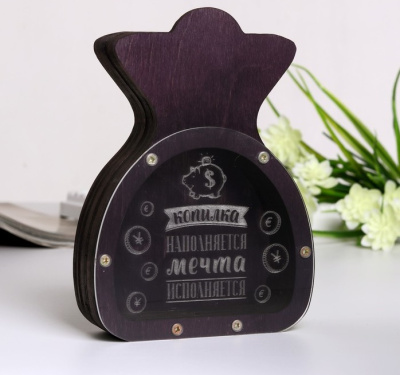 Фото Копилка деревянная 15см в ассортименте 45733ХХ от производителя, с доставкой по Хабаровску