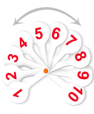 Фото Веер-касса цифры от 1 до 20 прямой и обратный счет Стамм ВК15 от производителя, с доставкой по Хабаровску