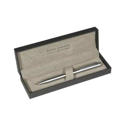 Фото Подарочная ручка шар 0,7 синяя BrunoVisconti BERGAMO корпус серебро 20-0338/07 от производителя, с доставкой по Хабаровску