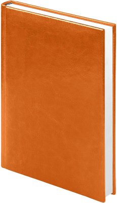 Фото Ежедневник 2026 Lamark Sigma A5 оранжевый, 320 стр., искусственная кожа, белый блок, перфорация угла от производителя, с доставкой по Хабаровску