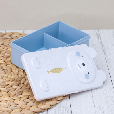 Ланчбокс 1000мл Bear white 6209-1