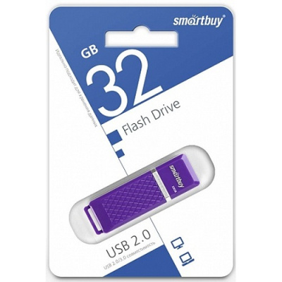Фото Флэш-накопитель 32Gb SMARTBUY Quartz Violet SB32GBQZ-V от производителя, с доставкой по Хабаровску