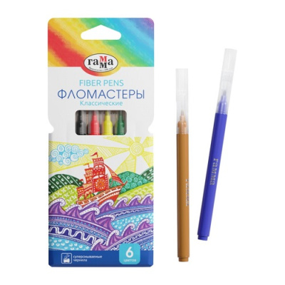 Фото Фломастеры 6цв Гамма Классические 180319_09 от производителя, с доставкой по Хабаровску