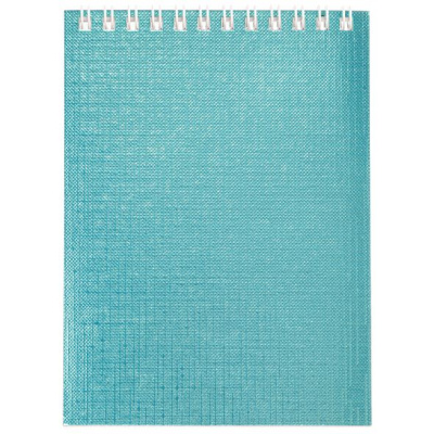 Фото Блокнот А6 40л клетка на гребне бумвинил METALLIC Мята 40Б6бвВ1гр  от производителя, с доставкой по Хабаровску