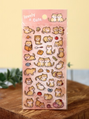 Фото Наклейки Lovely and cute cats pink YT96 от производителя, с доставкой по Хабаровску