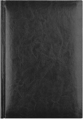 Фото Ежедневник 2026 Lamark БОЛЬШОЙ ФОРМАТ Sigma A4 черный, 320 стр., искусственная кожа, перфорация угла от производителя, с доставкой по Хабаровску