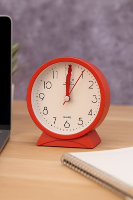 Часы-будильник Утреннее настроение красные DS-A313-01