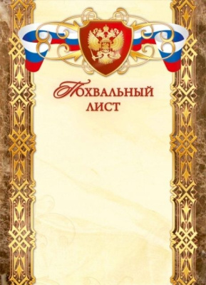 Фото Похвальный лист А4 Арт-1536 от производителя, с доставкой по Хабаровску