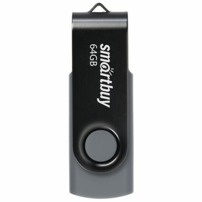 Фото Флэш-накопитель 64Gb SMARTBUY Twist черный SB064GB2TWK 513911 от производителя, с доставкой по Хабаровску