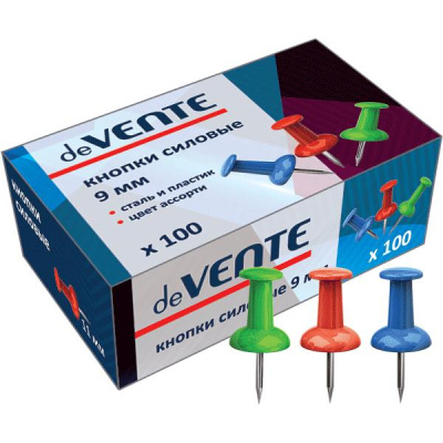 Фото Кнопки силовые 9мм 50шт цветные deVENTE 4132401 от производителя, с доставкой по Хабаровску