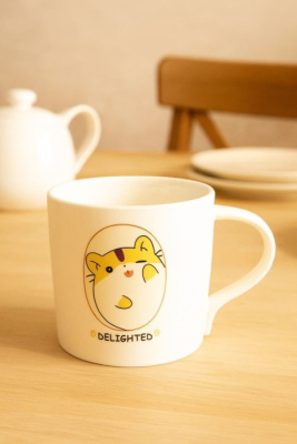Кружка керамическая 360гр Delighted hamster yellow YX-354-01