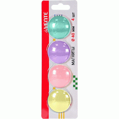 Фото Магнит для доски 4см 4шт deVENTE Pastel 6021103 от производителя, с доставкой по Хабаровску