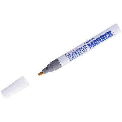 Фото Маркер перм (краска) 4мм серебряный пулевидный MunHwa Paint РМ-06 от производителя, с доставкой по Хабаровску